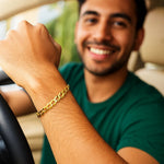 10K Yellow Gold Curb Bracelet (5.70 mm), view 5