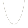 10k White Gold Cable Chain (1.10 mm)