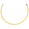 14K Yellow Gold And Silver Reversible Omega Chain Necklace (4.00 mm)