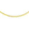 14K Yellow Gold And Silver Reversible Omega Chain Necklace (4.00 mm), view 7