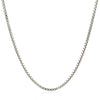Sterling Silver Rhodium Plated Box Chain (1.80 mm)