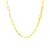 Sterling Silver Gold Plated Paperclip Chain (2.50 mm)
