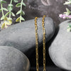 Sterling Silver Gold Plated Paperclip Chain (2.50 mm)
