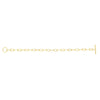 14K Yellow Gold Paperclip Toggle Link Necklace, view 2