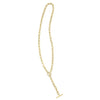 14K Yellow Gold Paperclip Toggle Link Necklace, view 4