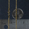 14k Yellow Gold Solid Diamond Cut Rope Chain (1.80 mm)