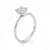 1 Carat Princess Lab Grown IGI G/VS1 Diamond Solitaire Ring in 14K White Gold