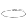 14K White Gold Diamond Cut Stack Bangle Bracelet (1.80 mm), view 2