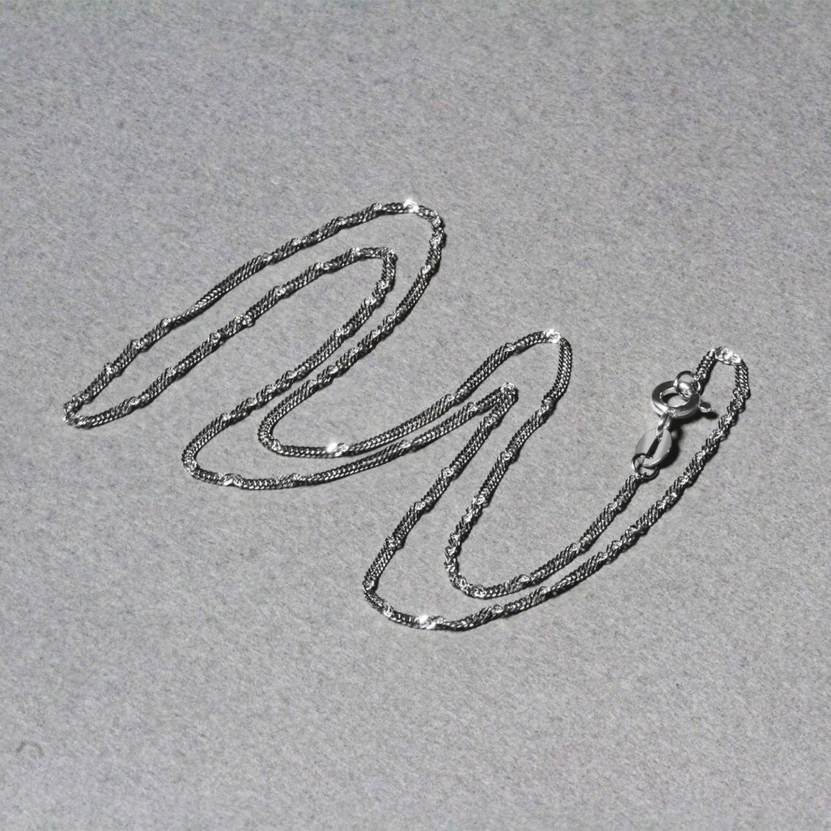 14k White Gold Singapore Chain (1.30 mm) (Style 48171), view 22
