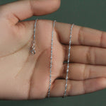 14k White Gold Singapore Chain (1.30 mm) (Style 48171), view 14