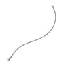 14K White Gold Sparkle Spring Chain Bracelet (2.10 mm)