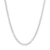 14k White Gold Pendant Chain with Textured Links (2.30 mm)