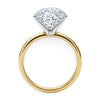 5 Carat Round Lab Grown IGI G/VS1 Diamond Solitaire Ring in 10K Yellow Gold