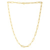 Long Domed Paperclip Necklace in 14K Yellow Gold (4.80 mm), view 2