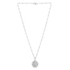 Sterling Silver Rhodium Plated Starfish Medallion Necklace