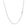 10k White Gold Classic Box Chain (0.78 mm)
