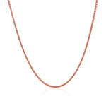 14k Rose Gold Diamond Cut Round Wheat Chain (1.20 mm), view 19