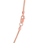 14k Rose Gold Diamond Cut Round Wheat Chain (1.20 mm), view 16