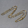 14k Two-Tone Gold Singapore Chain (2.50 mm)