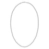 14K White Gold Disco Diamond Cut Bead Chain (4.00 mm)