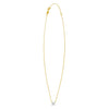 14K Yellow Gold Mini Diamond N Initial Pendant Necklace, view 2