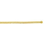 10K Yellow Gold Classic Miami Cuban Solid Bracelet (8.20 mm), view 8