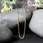 14k Yellow Gold Square Wheat Chain (1.80 mm), view 6