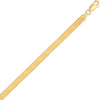 Sterling Silver Yellow Gold Plated Imperial Herringbone Chain (3.40 mm)