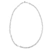 Sterling Silver Rhodium Plated Puffed Mariner Chain (5.90 mm)