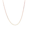 Diamond Cut Cable Link Chain in Rose Gold (0.87 mm)