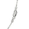 14k White Gold Diamond-Cut Alternating Bead Chain (1.30 mm)