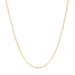 14k Yellow Gold Faceted Cable Link Chain (1.2 mm), view 2
