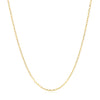 14k Yellow Gold Faceted Cable Link Chain (1.2 mm)