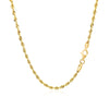 10k Yellow Gold Solid Diamond Cut Rope Chain (2.50 mm)