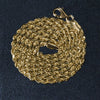 10k Yellow Gold Solid Diamond Cut Rope Chain (2.50 mm)