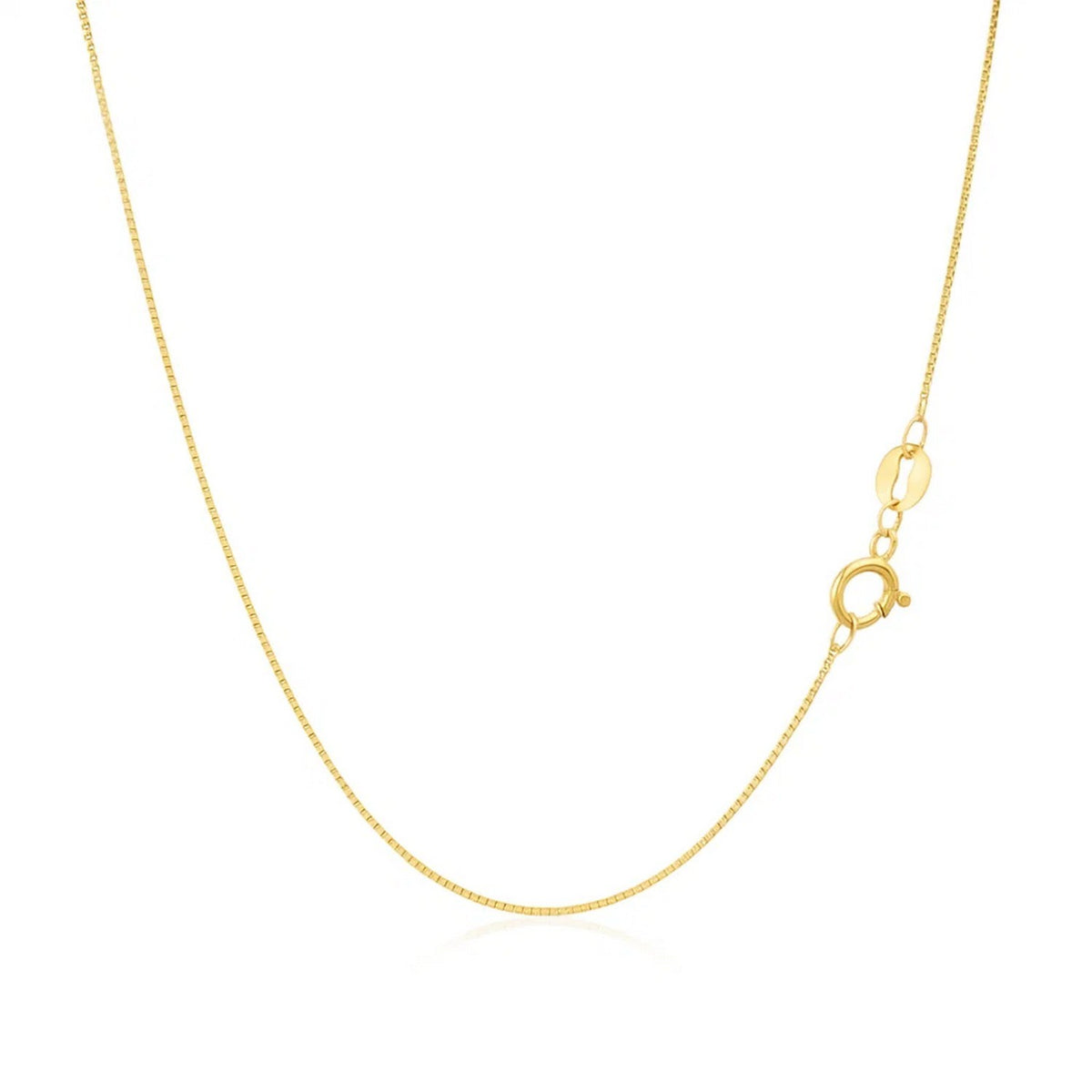 14k Yellow Gold Classic Box Chain (0.60 mm) (Style 60170), view 22