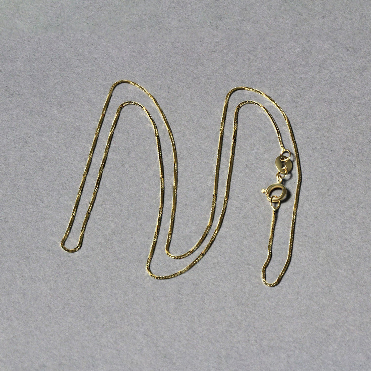 14k Yellow Gold Classic Box Chain (0.60 mm) (Style 60170), view 4