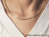 14k Yellow Gold Classic Omega Style Necklace (2.00 mm)