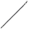 Sterling Silver Black Ruthenium Plated Oval Link Chain (5.60 mm)