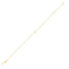 14K Yellow Gold Mini Initial E Bracelet