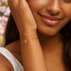 14K Yellow Gold Mini Initial E Bracelet, view 5