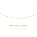 14k Yellow Gold Pendant Chain with Textured Links (2.50 mm), view 10