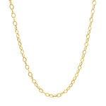14k Yellow Gold Pendant Chain with Textured Links (2.50 mm), view 15