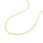 14k Yellow Gold Pendant Chain with Textured Links (2.50 mm), view 11