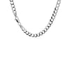 Rhodium Plated Sterling Silver Curb Style Chain (4.70 mm), view 3