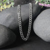 Rhodium Plated Sterling Silver Curb Style Chain (4.70 mm), view 4