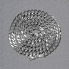 Rhodium Plated Sterling Silver Curb Style Chain (4.70 mm), view 5