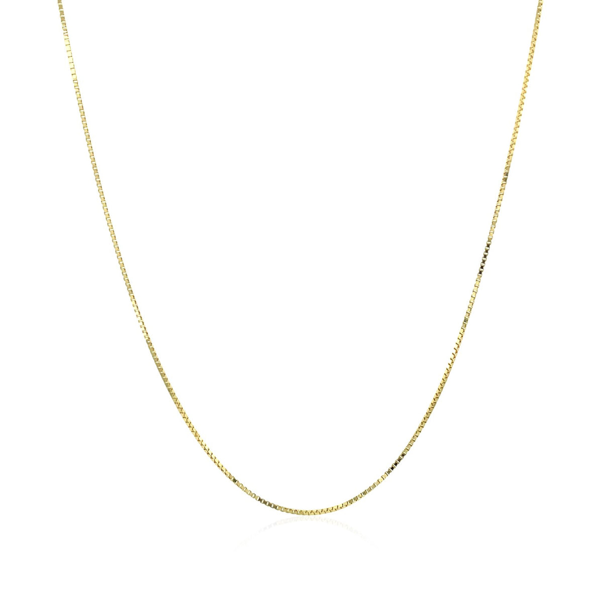 10k Yellow Gold Classic Box Chain (0.60 mm), view 2