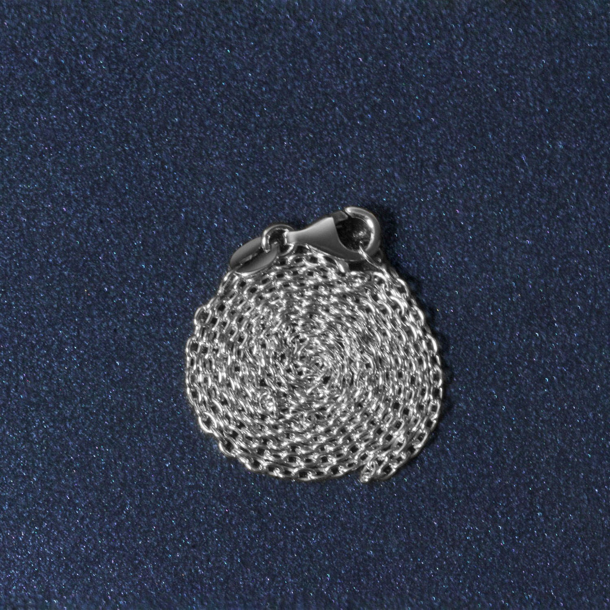 14k White Gold Oval Cable Link Chain (1.50 mm), view 25
