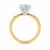 1.50Ct Cushion Lab Grown IGI G/VS1 Diamond Ring in 10K Yellow Gold